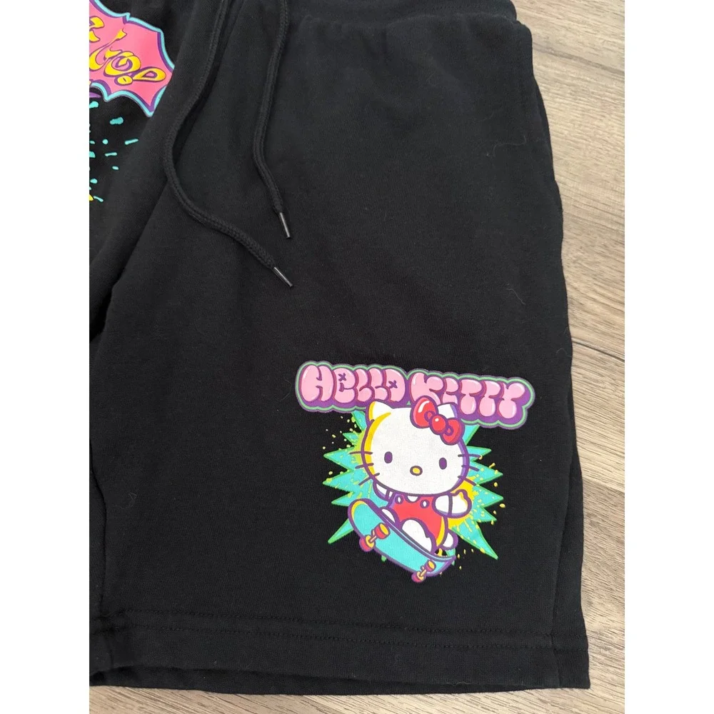 Hello Kitty & Friends Skateboard‎ Graphic Fleece Shorts XS Sanrio Kawaii